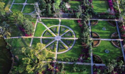 05 Middleton Place Rose Garden Aerial