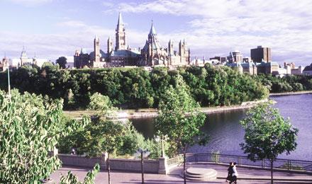 Parliament Hill Ottawa River