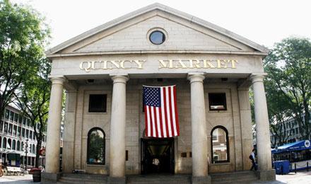 Bostons World Famous Faneuil Hall Quincy Mark