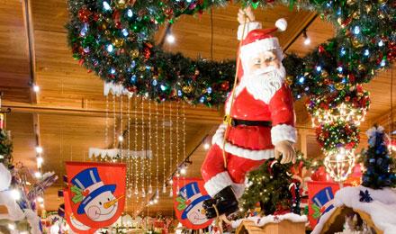 Hanging Santa Snowman Flags