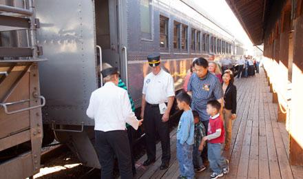 Boarding The S S R R With The Helpful Crew