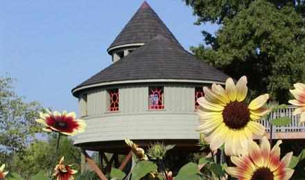 Tree House With Sunflowers Copy