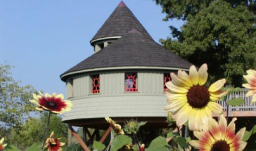 Tree House With Sunflowers Copy