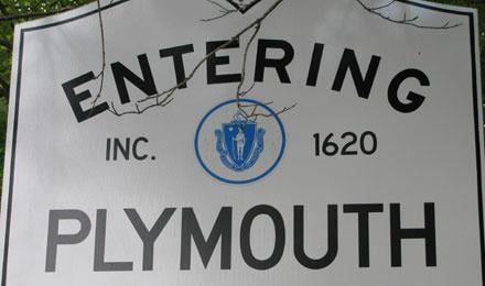 180Dpi Plymouth County Plymouth Entering Plymouth Road Sign 2