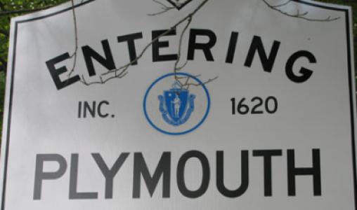 180Dpi Plymouth County Plymouth Entering Plymouth Road Sign 2