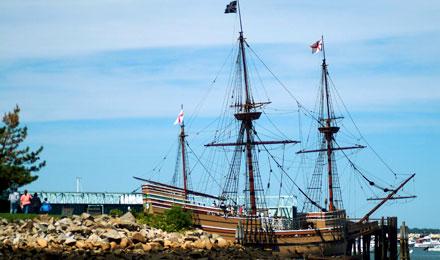 300Dpi Plymouth County Plymouth Mayflower I I At State Pier View From Pilgrim Memorial State Park 17