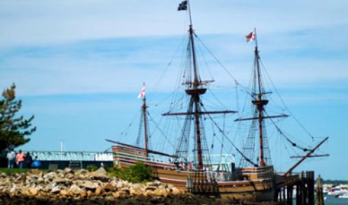 300Dpi Plymouth County Plymouth Mayflower I I At State Pier View From Pilgrim Memorial State Park 17