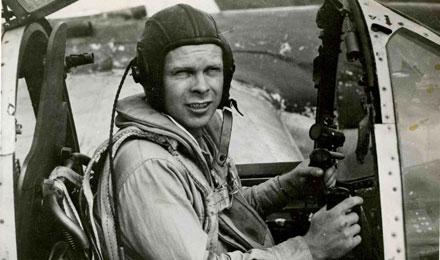P400 Dick At Wheel Of P38