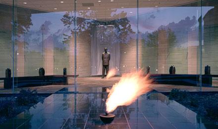 Truman Statue And Flame Smaller