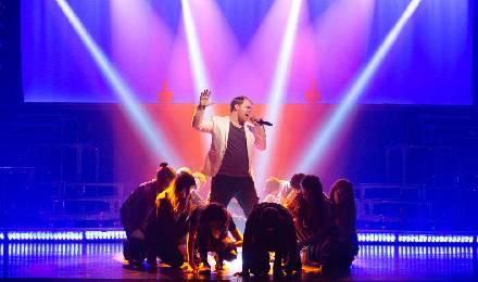 Singer In Spot Light