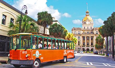 Guided Trolley Tour Of Savannah Followed By Hop On Hop Off Privileges
