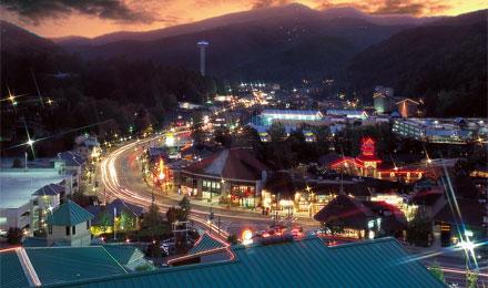 Historic Downtown Gatlinburg Night
