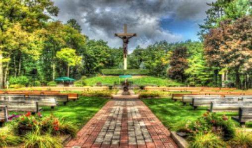 Option Christian Attraction Cross In The Woods