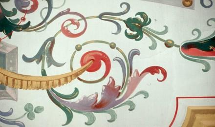 Decoratively Painted Walls Detail Victoria Mansion